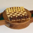 6" Round Magnetic Chess Set with Moon Drawers