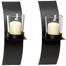Mod-Art Candle Sconce Duo