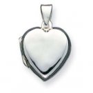 Sterling Silver Domed Heart Locket