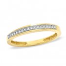 Diamond Accent Channel Band in 10K Gold