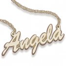 10K Gold Script Name Necklace
