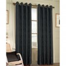 Nicolette Jacquard Black Two Grommet Drapes