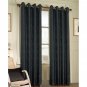 Nicolette Jacquard Black Two Grommet Drapes