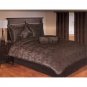 Nicolette Jacquard Black Oversize 7 Piece Comforter Set