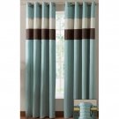 Essence Blue/Brown Two Grommet Drapes 60 x 84 Each