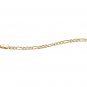 10K Gold 8 Inch Hollow Figaro Bracelet