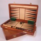 Backgammon Set 12” Wood Folding Magnetic