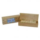 Cribbage Box with Double 6 Dominoes