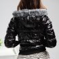 Ruffle Black Water Proof Cotton Short Jacket