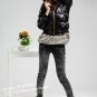 Ruffle Black Water Proof Cotton Short Jacket