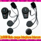 Interphone Intercom Motorcycle Helmet  2x500M