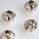 montee loose crystal sew on clear rhinestone SS38 "8.0mm" Silver 288 pcs