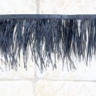 4 inches 10 yd Ostric feather fringe costume applique ribbon trimming clothing trim black
