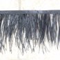 4 inches 10 yd Ostric feather fringe costume applique ribbon trimming clothing trim black