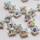 montee loose 4.0mm crystal sew on AB rhinestone Silver 1440 pcs