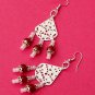 Carnelian Gems "Chandelier Earrings
