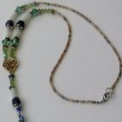 Swarovski Olivine & Amethyst Necklace