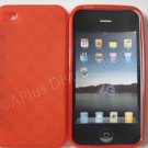 Multi-Circles TPU Soft Case Cover for apple iphone 4G(Red)