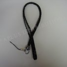 NEW FASHIONABLE METALLIC ZEBRA PRINT LANYARD - BLACK