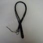 NEW FASHIONABLE METALLIC ZEBRA PRINT LANYARD - BLACK