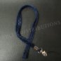 NEW FASHIONABLE SUEDE CHECKERED PATTERN LANYARD - BLUE