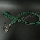 NEW FASHIONABLE SUEDE CHECKERED PATTERN LANYARD - GREEN
