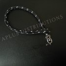 NEW FASHIONABLE  JEANS POLK-A-DOT LANYARD - BLACK