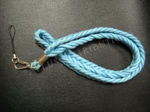 NEW FASHIONABLE NYLON&Acirc;&nbsp;SOLID BRAIDED ROPE LANYARD - LIGHT BLUE