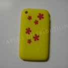 New Yellow Daisies Design Silicone Cover For iPhone 3G 3GS - (0034)