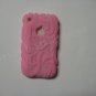 New Pink Tribal Design Silicone Cover For iPhone 3G 3GS - (0049)