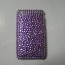 New Solid Purple Multi-Diamonds Design Crystal Bling Diamond Case For iPhone 3G 3Gs - (0019)