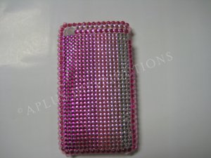New Pink Shades Of Pink Design Crystal Bling Diamond Case For iPhone 3G 3Gs - (0054)