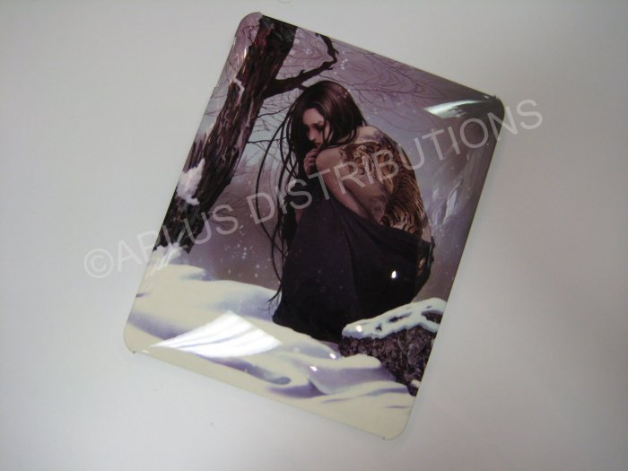 Plastic Hard Back Snap-On Cover for Apple iPad Oriental Girl