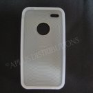 New Clear Thumb Print Pattern Silicone Cover For iPhone 4 - (0134)