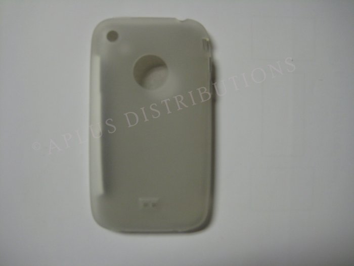 New Clear Transparent W/Charm Hole Design TPU Cover For iPhone 3G 3GS - (0004)