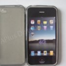 New Smoke Transparent Solid Color Design TPU Cover For iPhone 4 - (0072)