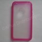 New Red Transparent Thumb Print Design TPU Cover For iPhone 4 - (0020)