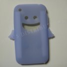 New Light Pink Devil Design Silicone Cover For iPhone 3G 3GS - (0022)