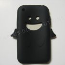New Black Angel Design Silicone Cover For iPhone 3G 3GS - (0027)