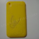 New Yellow Butterfly Design Hard Protective Cover For iPhone 3G 3GS - (0003)