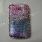New Pink Shades Of Pink N Purple Bling Diamond Case For Blackberry 8300 - (0010)