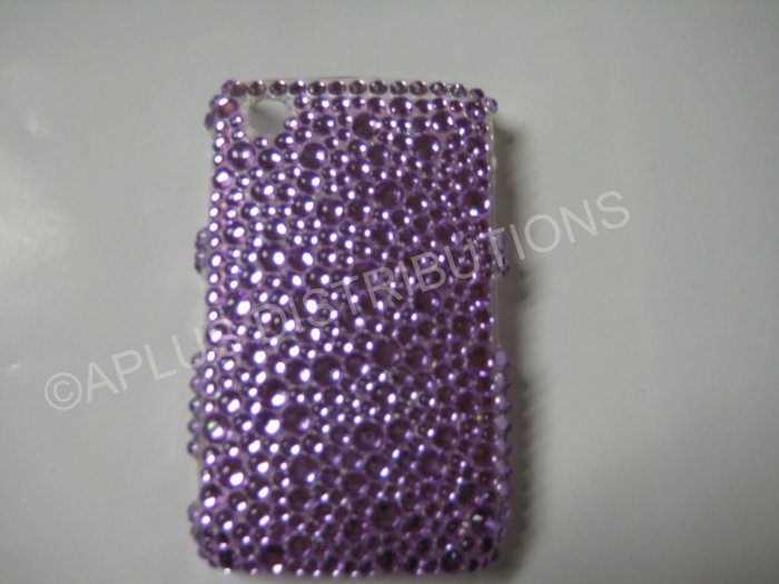 New Purple Multi-Diamonds Bling Diamond Case For Blackberry 8520 - (0019)