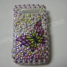 New Pink Open Butterfly W/Pearls Bling Diamond Case For Blackberry 8900 - (0055)