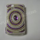 New Purple Diamond In Circle/Pearls Bling Diamond Case For Blackberry 9630 - (0067)