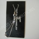 NEW Crystal Cell Phone Charm-  Small Letter “M” Regular
