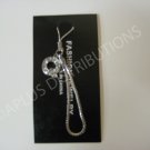 NEW Crystal Cell Phone Charm-  Small Letter “Q” Regular