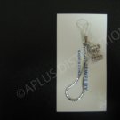 NEW Crystal Cell Phone Charm-  Small Letter “Z” Regular