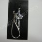 NEW Crystal Cell Phone Charm-Crescent Moon W/ Star