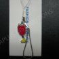 NEW Crystal Cell Phone Charm-Wine Glass