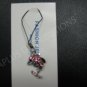 NEW Crystal Cell Phone Charm- Pink Dolphine
